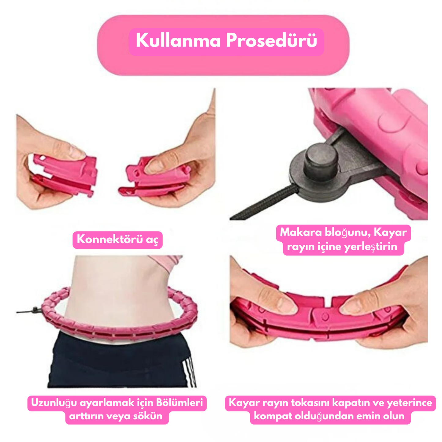 Egzersiz Halkası Ağırlıklı Bel Karın Kalça Bölgesi Ayarlanabilir Alet